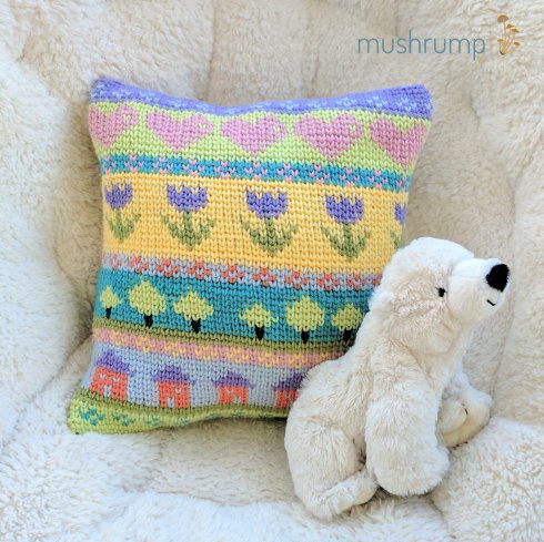 cheery pillow w logo